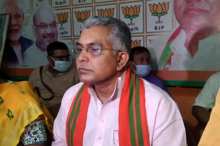 present government is also fake dilip ghosh criticised west bengal government over fake vaccine