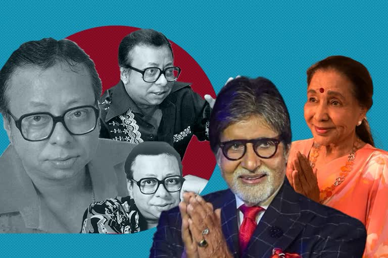 amitabh-bachchan-lata-mangeshkar asha bhosle javed-akhtar-remember-pancham-da RD Burman-on-his-birth-anniversary