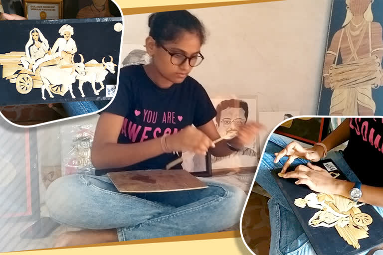 Harsha verma of Raipur is preparing artwork through Paira Art