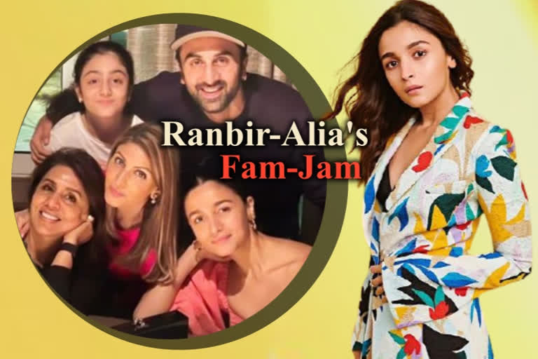 ranbir kapoor alia bhatt fam jam pics