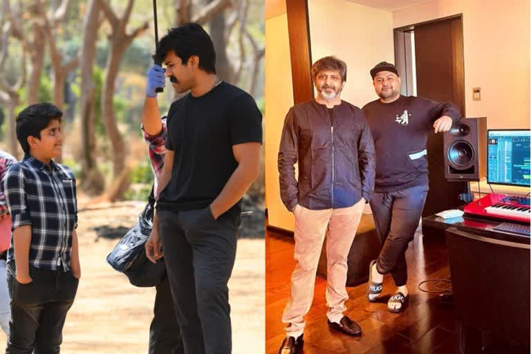 Ram Charan Photos From RRR movie shooting sets