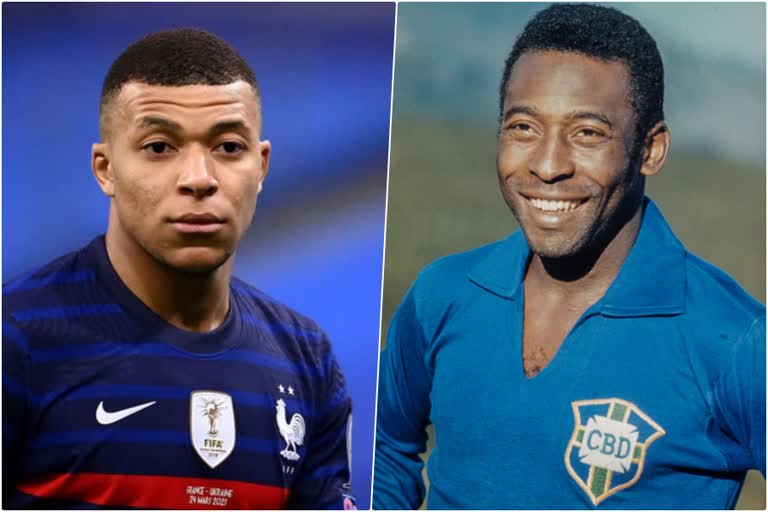 Pele  Mbappe  Kylian Mbappe  European Championships  കെയ്‌ലിയന്‍ എംബാപ്പെ  ഫുട്ബോള്‍ ഇതിഹാസം പെലെ  പെലെ