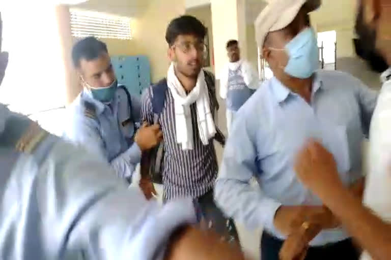 sirsa university students beaten video
