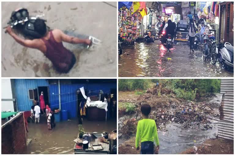 Who is responsible for the plight of low-lying areas in the rains?