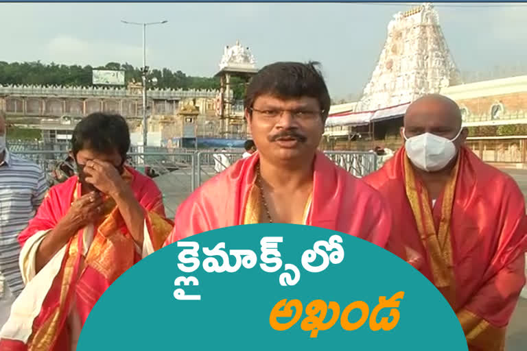 Director Boyapati Srinivas Visits Tirumala