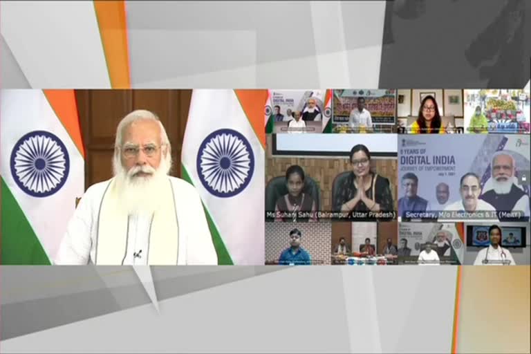 pm modi on digital india, pm modi interaction digital india