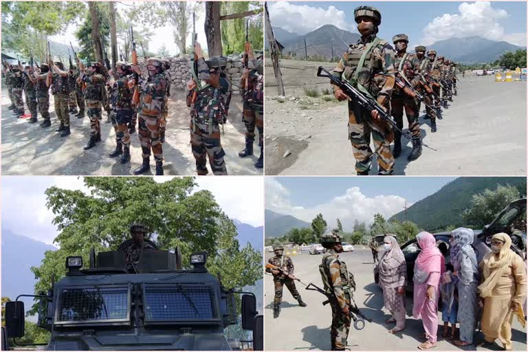 Women soldiers deployed in Ganderbal  ഗണ്ടർബാലിൽ വനിതാ സൈനികരെ വിന്യസിച്ചു  ഗണ്ടർബാൽ  Ganderbal  കുപ്വാര  അസം റൈഫിൾസ്  കശ്മീർ  തീവ്രവാദികൾ  Assam Rifles  Assam Rifle Women  militants