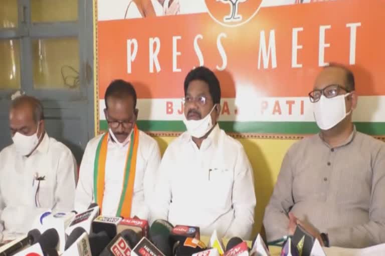 Bjp pressmeet on bamsadhara issue in gajapati