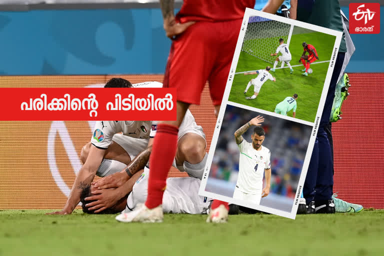 spinazzola with injury news  italy and euro news  euro cup update  യൂറോ കപ്പ് അപ്പ്ഡേറ്റ്  സ്‌പിനസോളക്ക് പരിക്ക് വാര്‍ത്ത  ഇറ്റലിയും യൂറോയും വാര്‍ത്ത