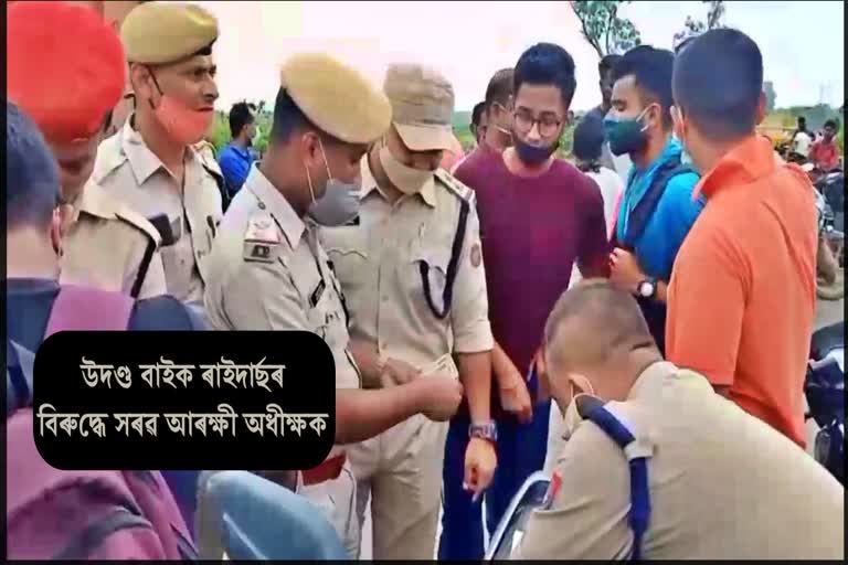 sp raids against traffic law violators at karimganj