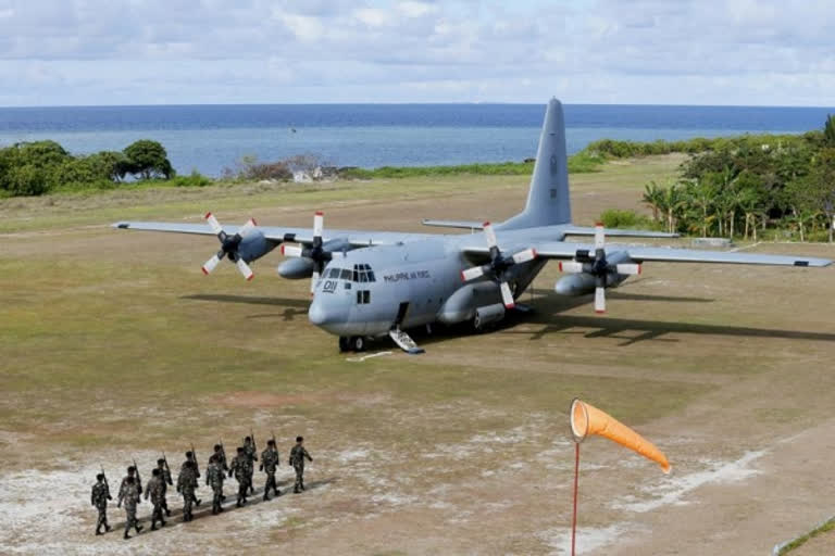 file photo shows a Philippine Air Force C-130 transport plane