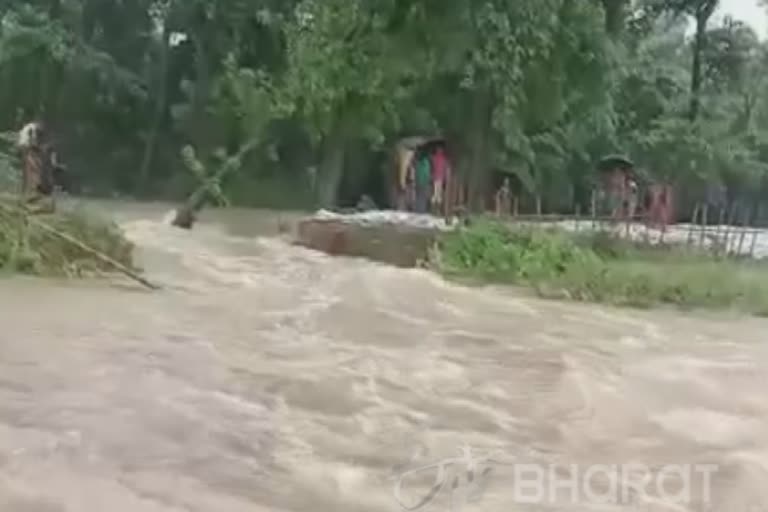 Flood in many villages of Bihar