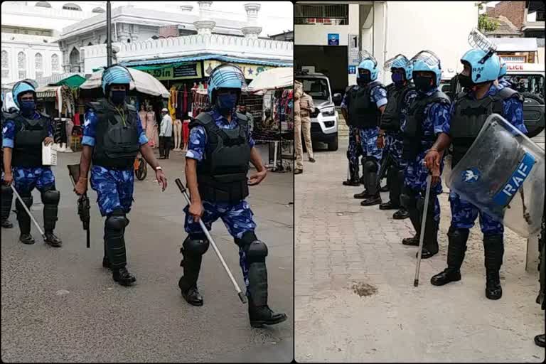 Foot patrolling for 144th Jagannathji Rathyatra