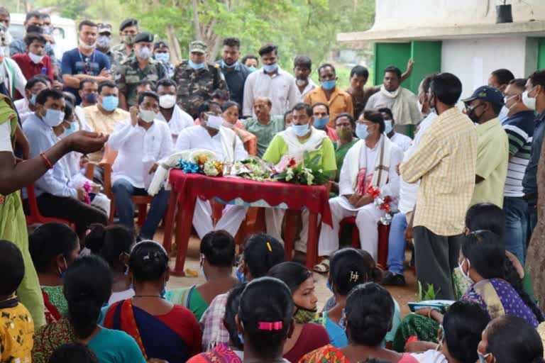 rameshwar oraon on a two day visit of simdega