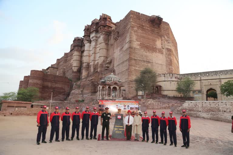 golden victory torch,  golden victory torch reached jodhpur