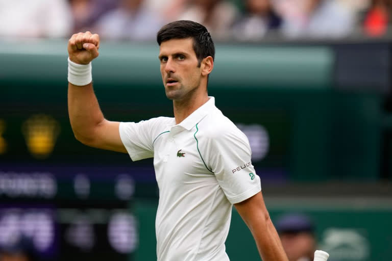 Novak Djokovic beat Cristian Garin and enter quarter final in wimbledon 2021