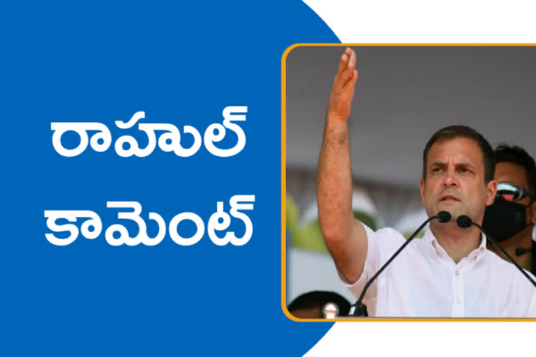 rahul gandhi on govt rafale latest, రఫేల్​పై కాంగ్రెస్ నేత రాహుల్​ గాంధీ