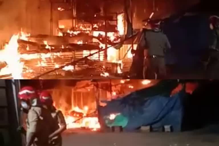 kannur latest news  kannur  Fire  fire at kannur  kannur fire  thalassery  thalassery fire  fire at thalassery  തലശേരി  കണ്ണൂർ  കണ്ണൂർ വാർത്ത  തീപിടിത്തം  കണ്ണൂർ തീപിടിത്തം  തലശേരി തീപിടിത്തം