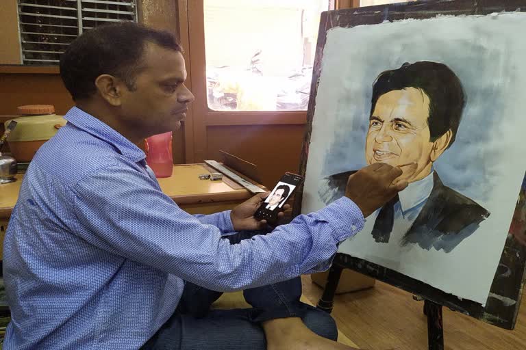 Dilip Kumar passed away,  tragedy king,  painter chandra prakash