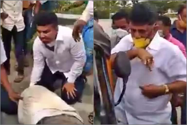 d-k-shivakumar-helped-injured-people-in-tumkur