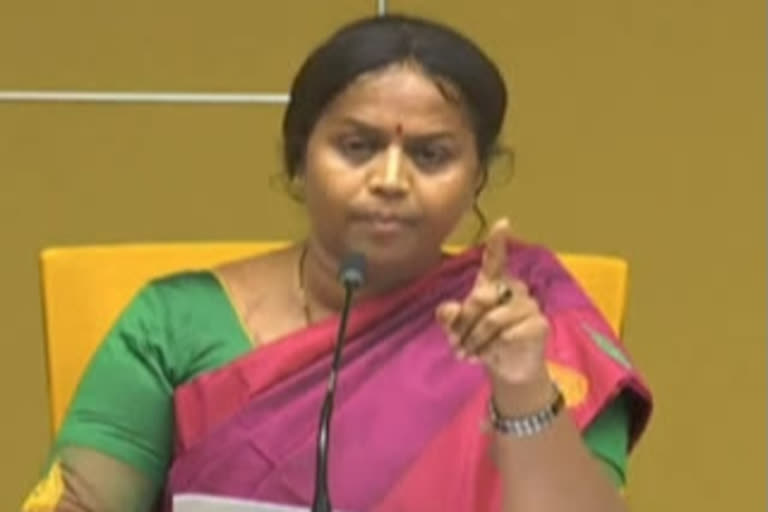 TDP state general secretary Panchumarty Anuradha