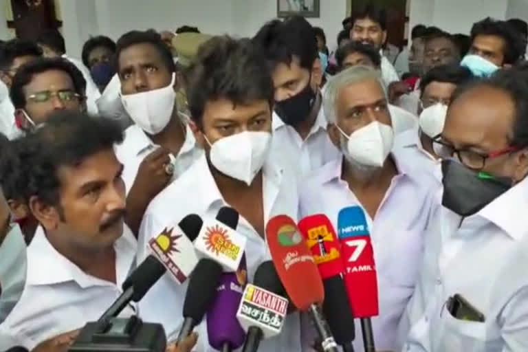 dmk-mla-udhayanithi-stalin-on-neet-exams-and-vaccine