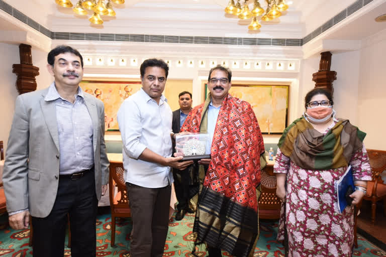 Kitex chairman met minister ktr, ktr latest news