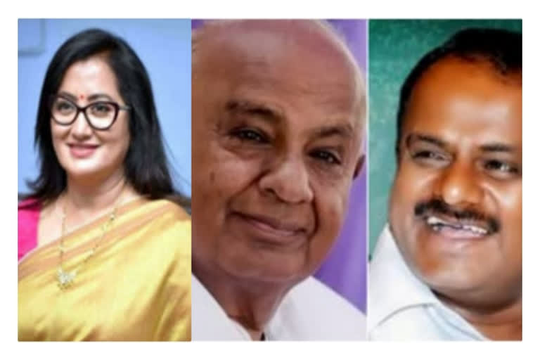 Former PM HD Deve Gowda claims to stop The talking war between HDK and MP Sumalatha over KRS issue