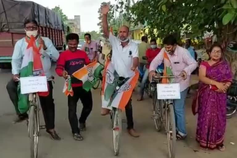 congress strike in subarnapur for farmer