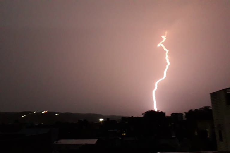 lightning strike in rajasthan,  lightning strike