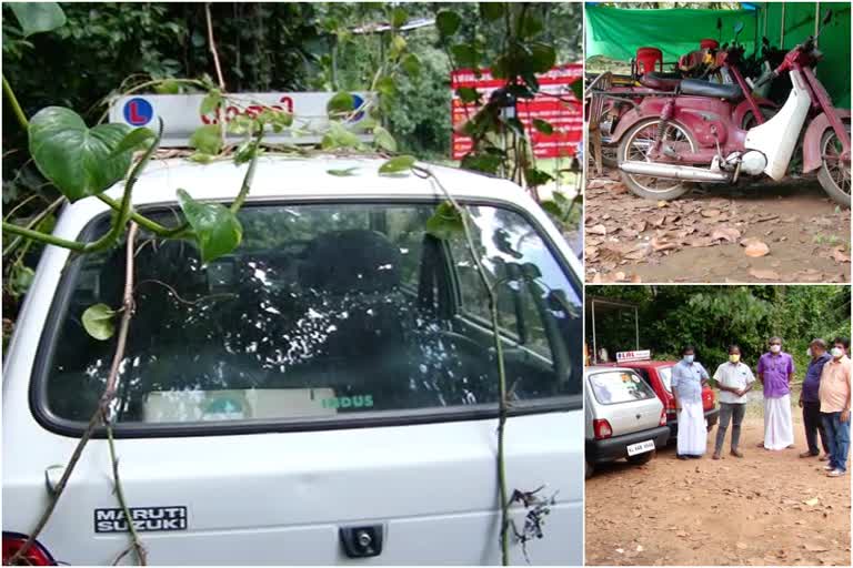 Covid 19 lockdown  Driving School owners facing crisis  Driving School owners  crisis due to Covid 19 lockdown  കൊവിഡ് ലോക്ക് ഡൗണ്‍  ഡ്രൈവിംഗ് സ്‌കൂള്‍ മേഖല  ലോക്ക് ഡൗണില്‍ കുടുങ്ങി ഡ്രൈവിംഗ് സ്‌കൂള്‍ മേഖല  ഡ്രൈവിംഗ് സ്കൂൾ ഉടമകൾ