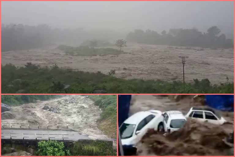 flood situation in dharamshala due to heavy rain