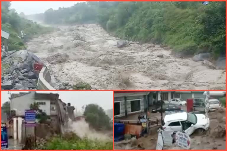 Many areas of Dharamshala affected due to floods