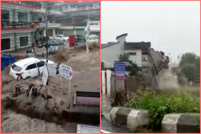 Landslide in shahpur of kangra district