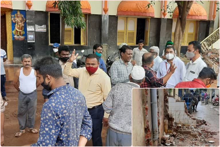 Riot between two groups on public toilet destroyed matter in hubballi