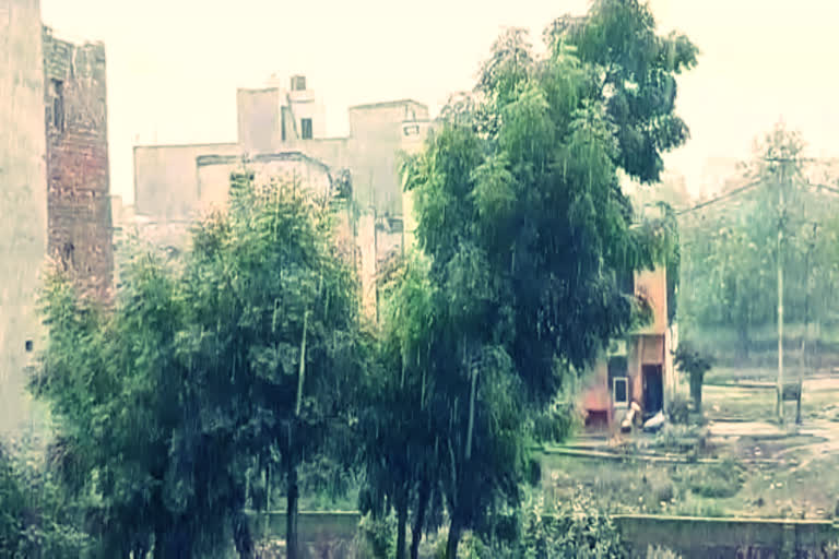 heavy rain in gurugram and faridabad