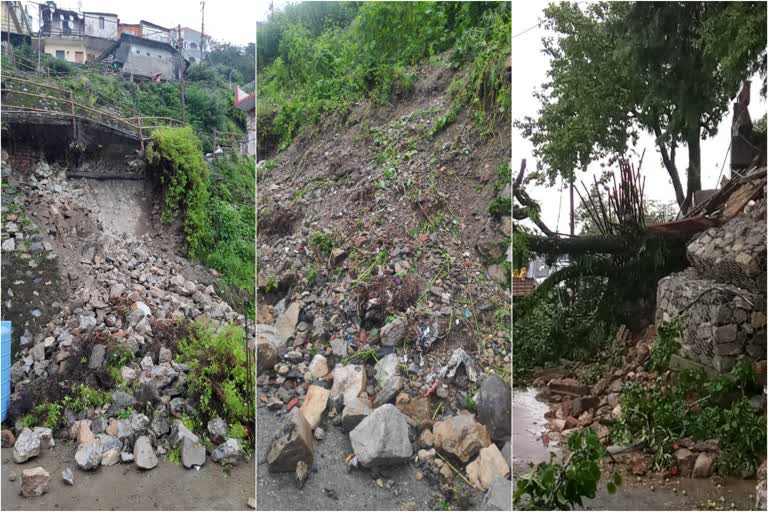 Road blocked due to debris