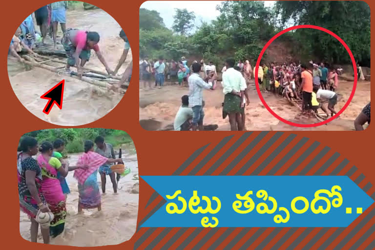 heavy water flow in kinnerasani river