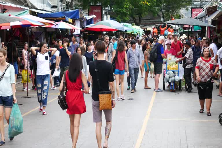 In crowded markets shopkeepers are causing a lot of trouble to passers by due to goods on the road