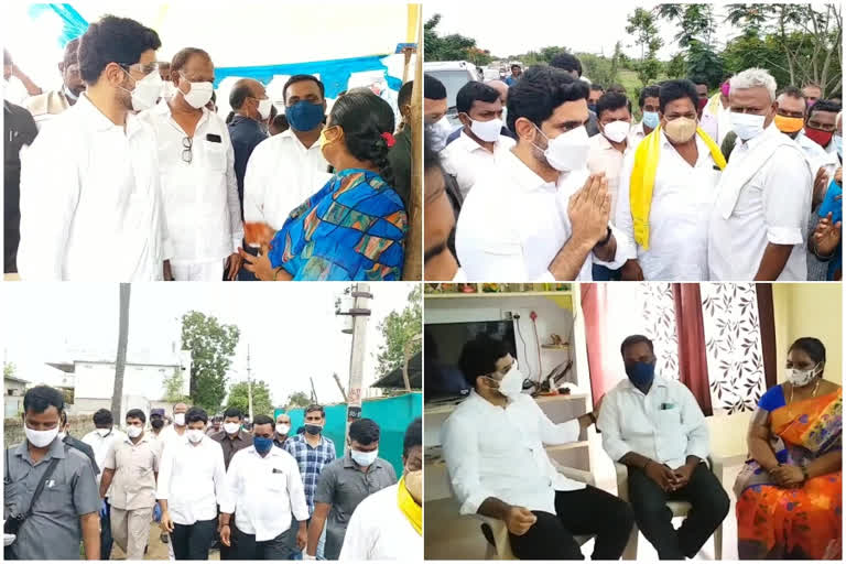 nara lokesh visit godavarru village at guntur district