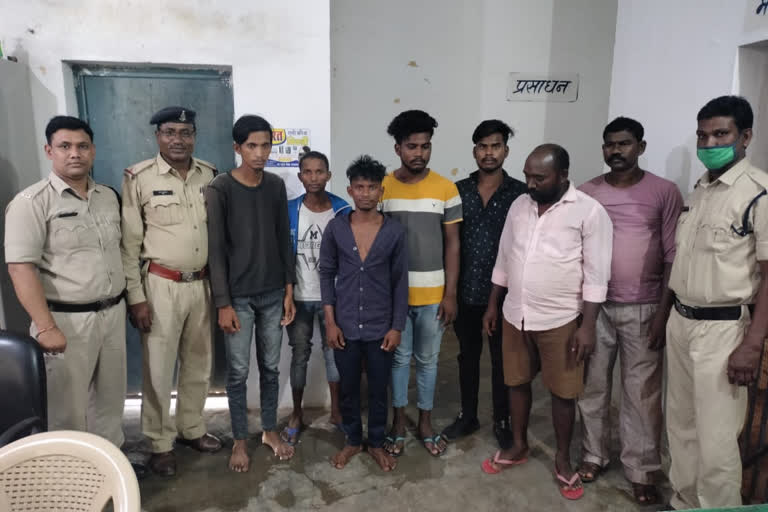 Police arrested 7 accused in connection with death due to beating of youth in Janjgir