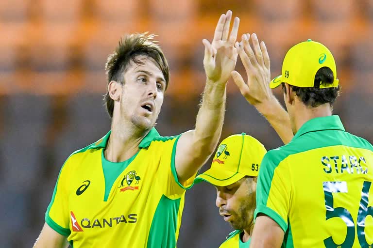 Mitchell Marsh  Australia beat West Indies  വെസ്റ്റ്ഇന്‍ഡീസ്  ഓസ്‌ട്രേലിയ  മിച്ചല്‍ മാര്‍ഷ്  Mitchell Marsh  Mitchell Starc