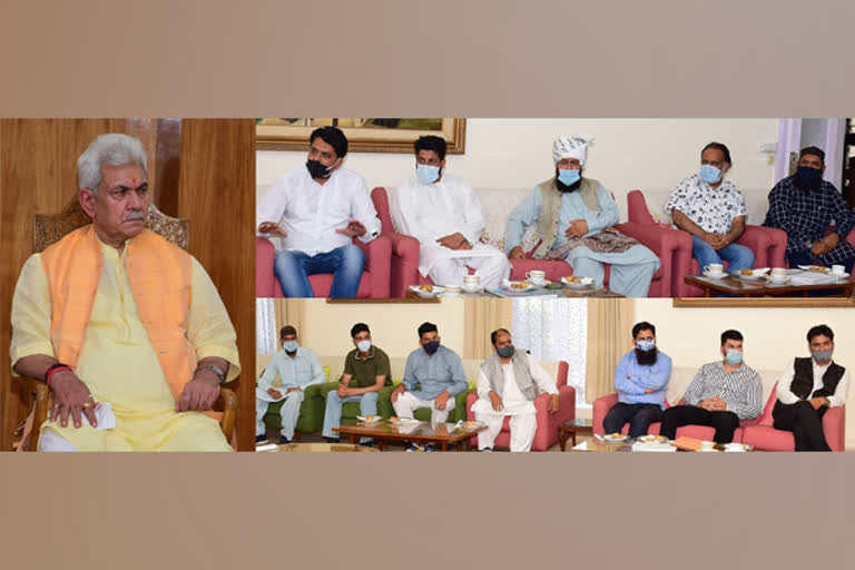 Delegation led by PDP youth leader calls on Lt Governor in J-K