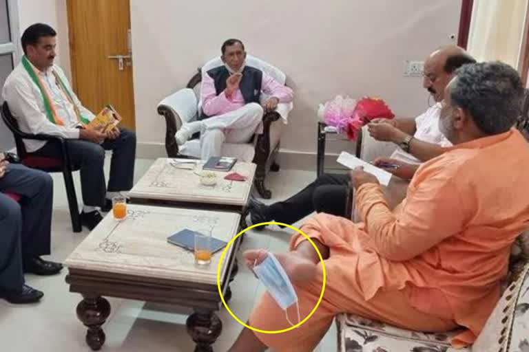 In Viral Photo, Uttarakhand Minister Seen With Mask Hanging Off Toe