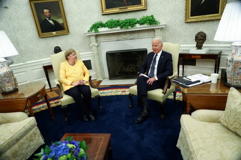 Eye on China, Biden and Germany's Merkel agree to stand up for human rights, democratic values