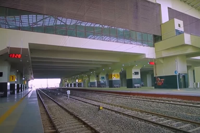 Redeveloped Gandhinagar railway station