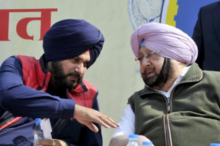 Navjot Singh Sidhu, Amarinder Singh