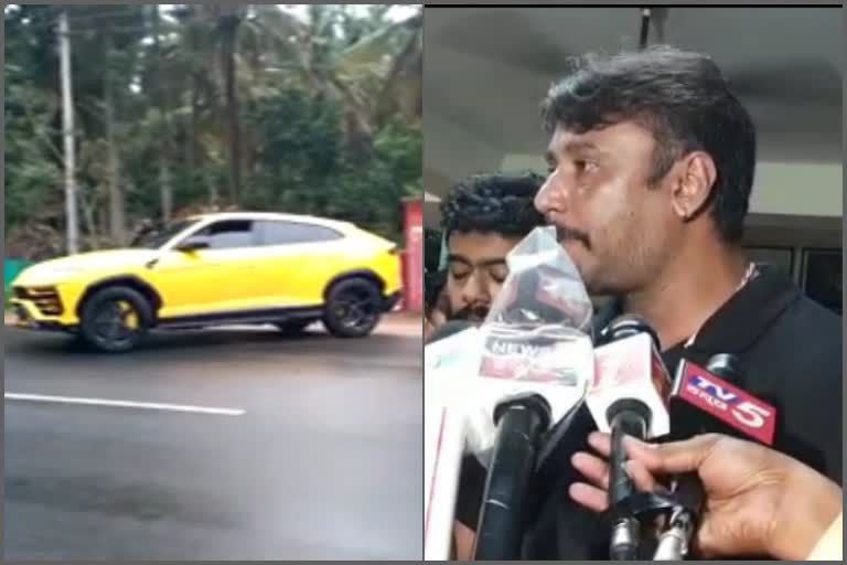 challenging star Darshan went to Bangalore