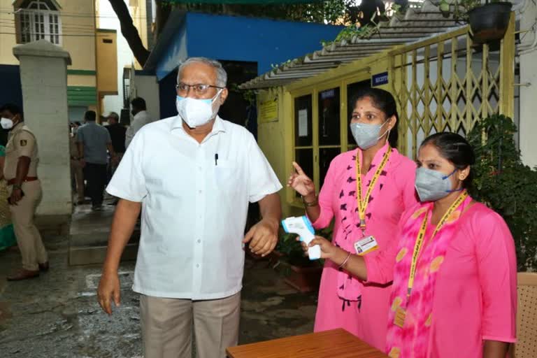 Suresh Kumar Visited SSLC Exam Centers