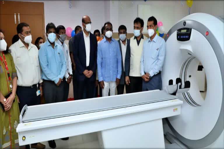 DCM Ashwatha Narayana inaugurated City Scan Machine in Ramnagar